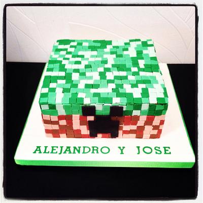 Minecraft cake  - Cake by PanyMantequilla