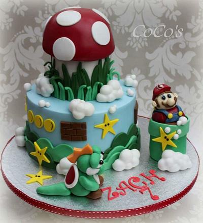 Super Mario cake  - Cake by Lynette Brandl