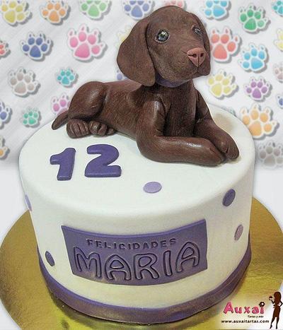 Labrador Retriever puppy cake - Cake by Auxai Tartas