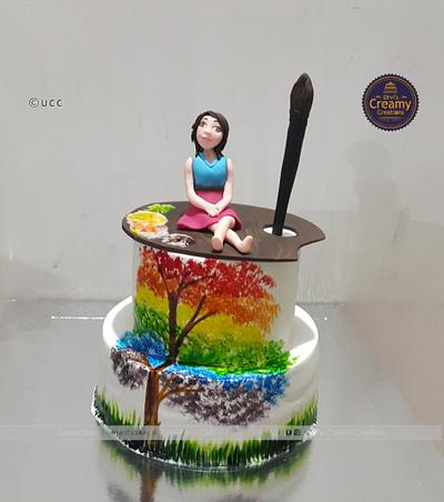 The Rainbow tree. - Cake by Urvi Zaveri 