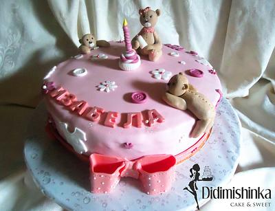 Cake with Bear - Cake by Delyana