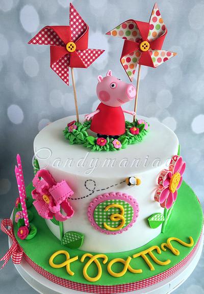 Peppa Spring cake - Cake by Mania M. - CandymaniaC