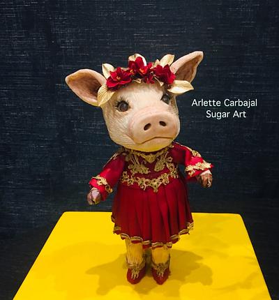 Sweet Princess Year of the Pig - Cake by arlettecakeart