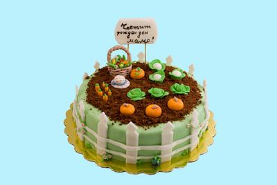 Cake vegetable garden - Cake by Rositsa Lipovanska