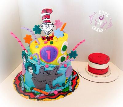 Dr Seuss 1st Birthday  - Cake by Cups-N-Cakes 