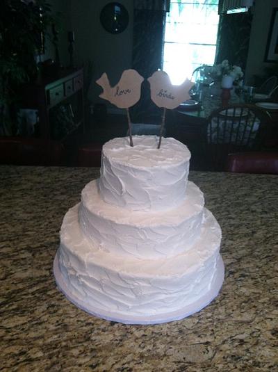 My 2nd Wedding Cake - Cake by Allison