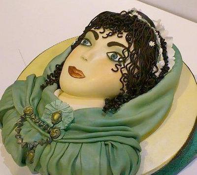 Lady in green - Cake by Ribana Cristescu 