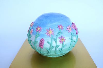 cosmos buttercream cake - Cake by fantasticake by mihyun