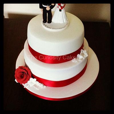 Wedding cake  - Cake by The Curiosity Cakery