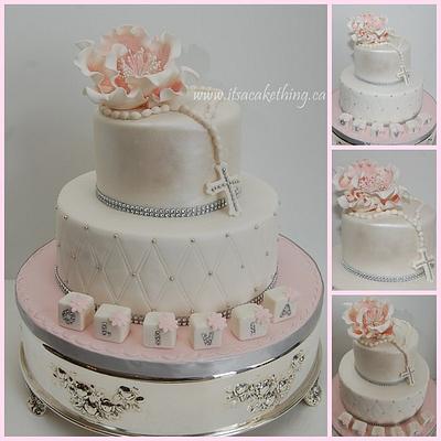 Fancy Bling Communion Cake  - Cake by It's a Cake Thing 