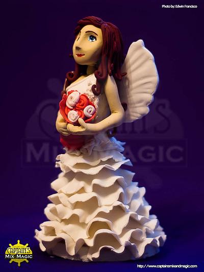 Angel on Designer Dress Cake - Cake by Joy Lyn Sy Parohinog-Francisco
