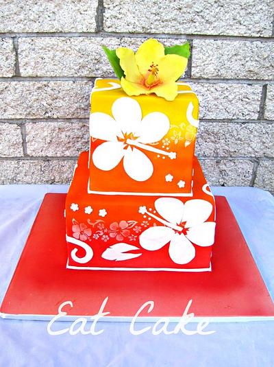 Bright Hibiscus - Cake by Eat Cake