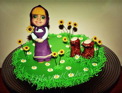 Topper Masha  and the bear - Cake by MaripelCakes