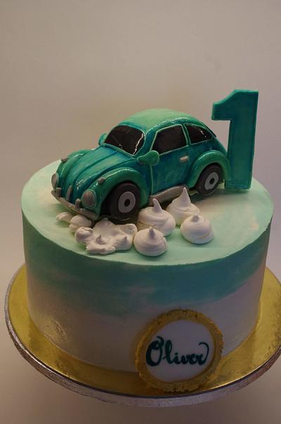 VW Beatle birthday cake - Cake by TinkaCakes