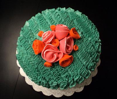 Ruffled  cake - Cake by Elisa's Sweet Cakes