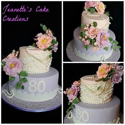 Ladies birthday cake - Cake by Jeanette's Cake Creations and Courses