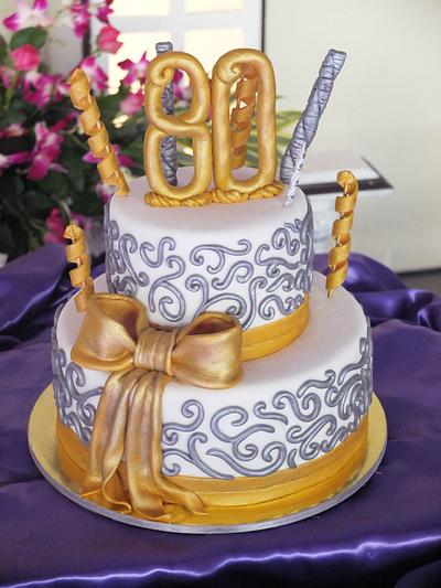 80th Birthday Cake - Cake by Larisse Espinueva