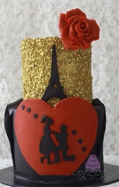 City of love cake - Cake by Sonia Huebert