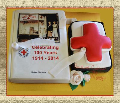 100 Years of Red Cross in Australia Cake - Cake by Couture Cakes by Novy