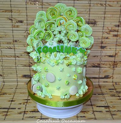 Green cake - Cake by Oksana Kliuiko