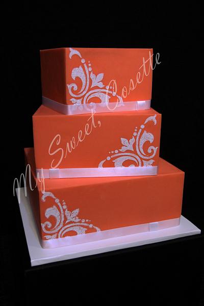 Simple Coral Cake - Cake by Cosette