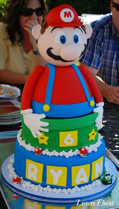 3D Mario Bros. Cake! - Cake by Loren Ebert