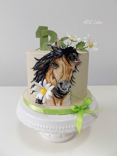 Horse and Daisy  - Cake by MOLI Cakes
