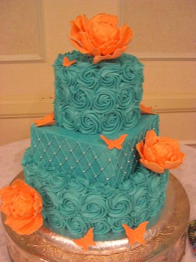 Peonies and Roses - Cake by eperra1