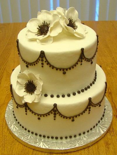 Classy Bridal Shower - Cake by Stephanie Dill