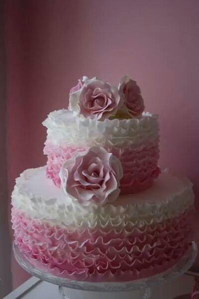Ruffle Cake - Cake by Cori's Sweet Temptations