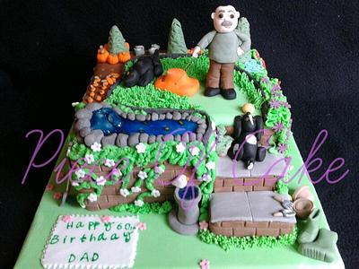 mowing the lawn - Cake by Christine