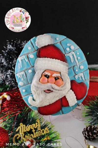 Santa Claus waving Merry Christmas 🎅 - Cake by Mero Wageeh