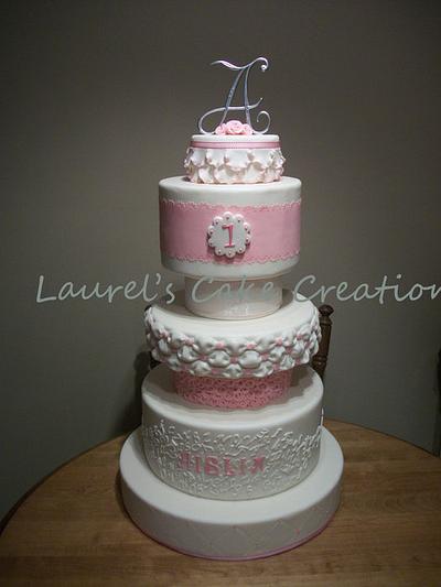 Aislin's 1st Birthday - Cake by Laurel's Cake Creations
