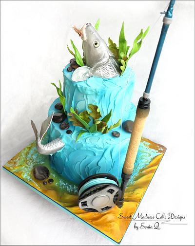 Bonefish "Fly fishing" Cake - Cake by Sweet Madness Cake Designs