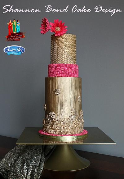 Aurum - Elegant Indian Fashion Collaboration - Cake by Shannon Bond Cake Design