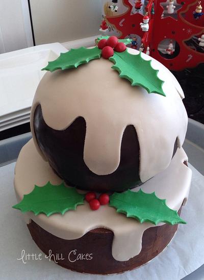 Christmas Pudding Cake - Cake by Little Hill Cakes