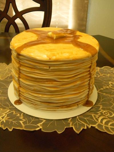 Stack of Yummy Pancakes - Cake by LadyCakes