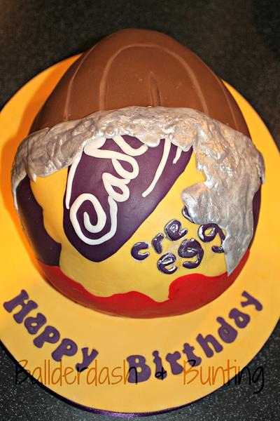 Cadbury's Creme Egg Cake - Cake by Ballderdash & Bunting