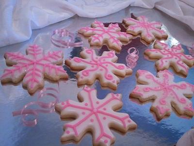 Let it Snow, Let it Snow, Let it Snow Sugar Cookie Favors - Cake by Elena Z