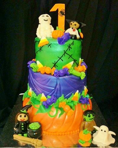 Halloween 1st Birthday - Cake by HottCakez of Las Vegas