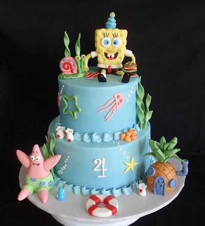 Spongebob - Cake by jan14grands
