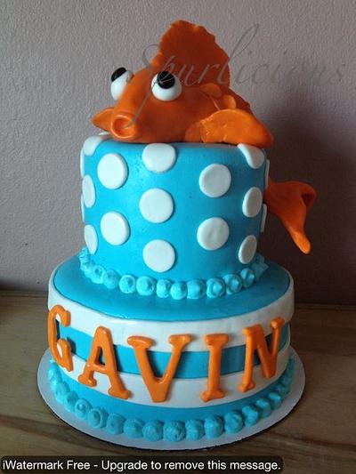 Something's a little fishy - Cake by Connie Whitelock