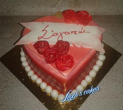 valentine cake - Cake by alexialakki