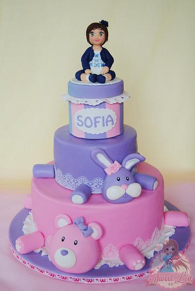 Bunny and Bear For Sofia - Cake by SweetLin