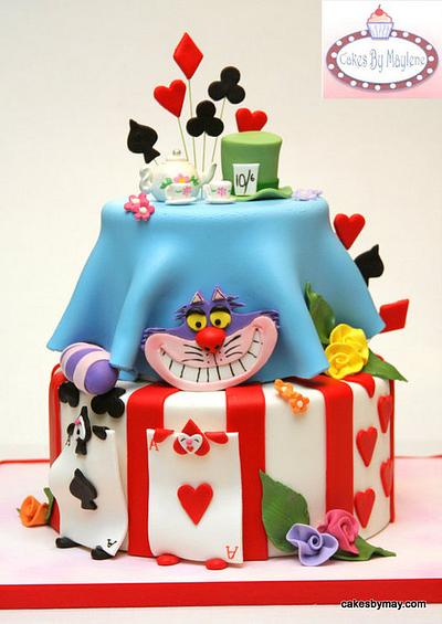 Alice in Wonderland Baby Shower Cake - Cake by Cakes by Maylene