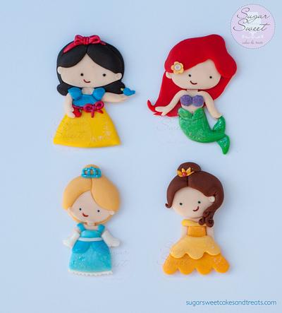 Little Disney Princess Toppers - Cake by Angela, SugarSweetCakes&Treats