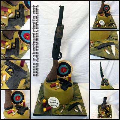 Gun cake - Cake by cakesbymichelle