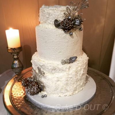 Winter engagement  - Cake by Jaclyn Dinko
