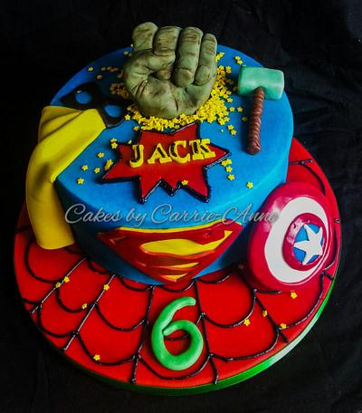 Superhero cake - Cake by Carrie-Anne Dallas