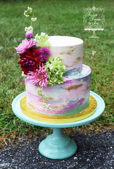Watercolor Fun - Cake by Joy Thompson at Sweet Treats by Joy